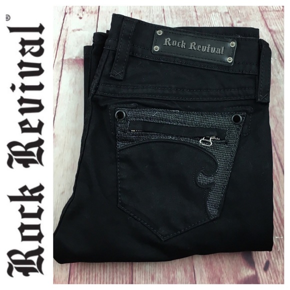 Rock Revival Pants - ⭐️Rock Revival SKYE Black Bootcut pant size 29
